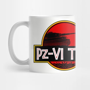 German Pz-VI Tiger tank in the style of dinosaurs Mug